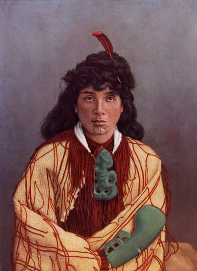 Portrait of a Young Maori Woman, Susan Rotorua, c.1890 by Josiah Martin